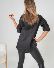 Camicia donna nera made in Italy