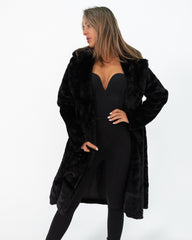 Cappotto donna pelliccia ecologica made in Italy