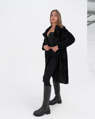 Cappotto giacca donna pelliccia ecologica made in Italy